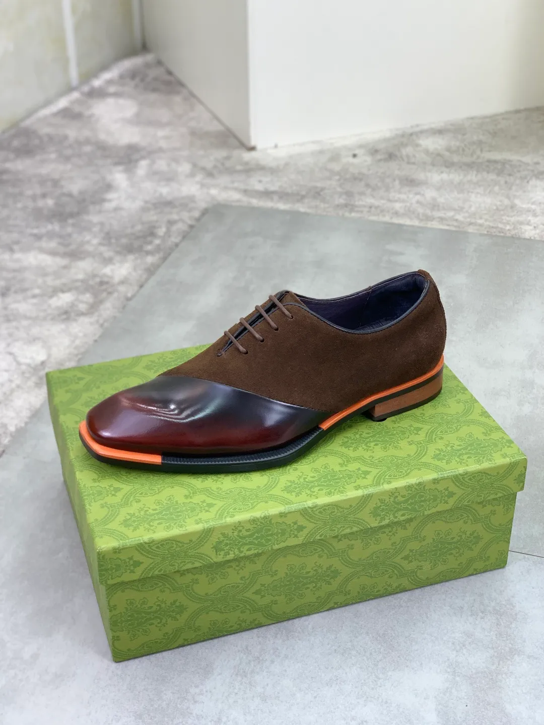 Men's Men's Shoes 💰P580 [New Style] 💰💎💎💎 [Gucci] GUCCI high-end men's formal business leather shoes, original order 1:1! Original imported high-end calfskin, original metal buckle, imported first-layer pigskin lining for feet, original high-end outsole, men's shoe size: 38-44